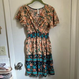 Bohemian Outsider Summer Mini Dress Size Small